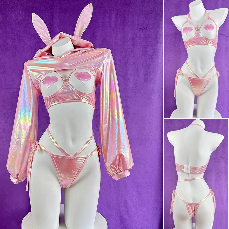 Adult Underwear Costume Pink B - Garter Belt Set 评论和价格